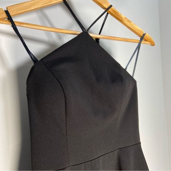 Black Mini Homecoming Dress Lace Back Semi Formal Hoco Party Chic Whimsigoth - Picture 5 of 10